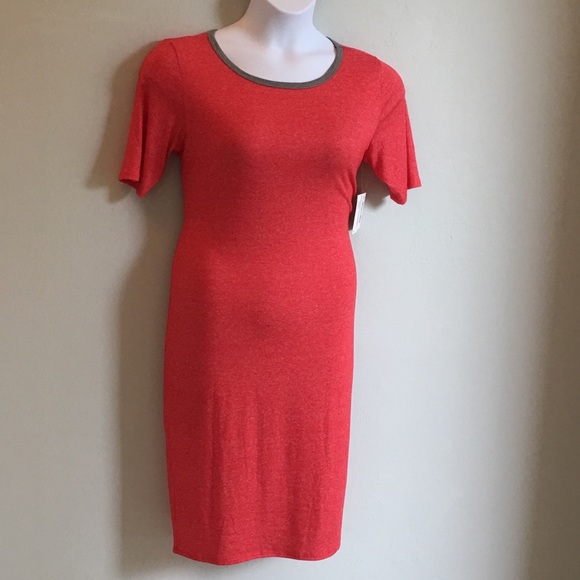 LuLaRoe Dresses & Skirts - LuLaRoe Julia Red Dress Soft and Comfortable NEW